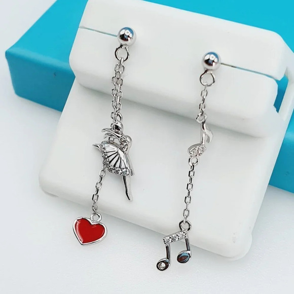 "925 Sterling Silver CZ Beautiful Earrings for Women, 1USPAR4257 - Picture 1 of 10